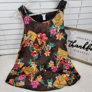 Forever21 Sleeveless Open Back Top